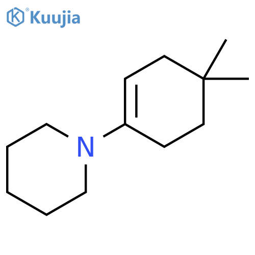 Piperidine, 1-(4,4-dimethyl-1-cyclohexen-1-yl)- structure