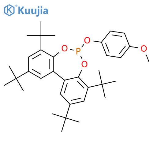 Dibenzo[d,f][1,3,2]dioxaphosphepin, 2,4,8,10-tetrakis(1,1-dimethylethyl)-6-(4-methoxyphenoxy)- structure
