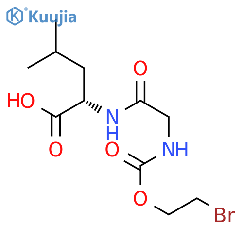 L-Leucine, N-[N-[(2-bromoethoxy)carbonyl]glycyl]- structure