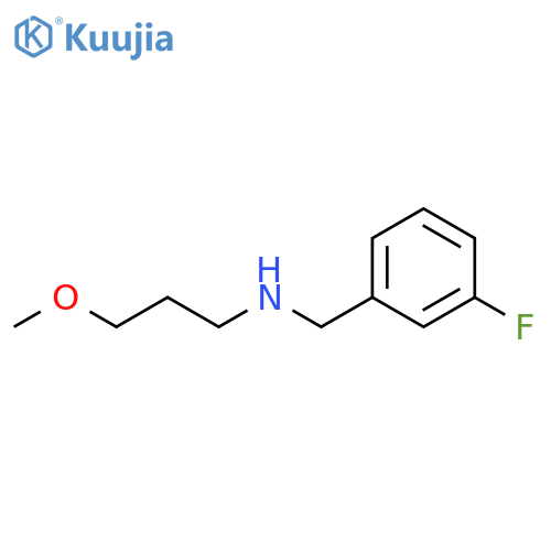 (3-fluorophenyl)methyl(3-methoxypropyl)amine structure