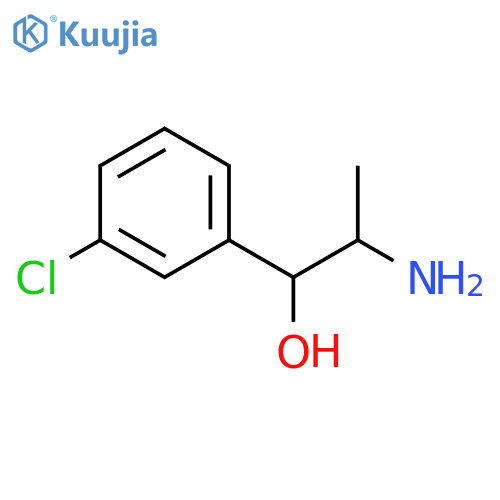 2-amino-1-(3-chlorophenyl)propan-1-ol structure