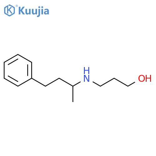 3-(4-phenylbutan-2-yl)aminopropan-1-ol structure