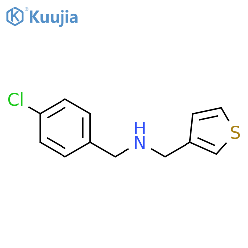 (4-chlorophenyl)methyl(thiophen-3-yl)methylamine structure