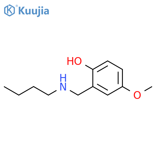 2-(butylamino)methyl-4-methoxyphenol structure