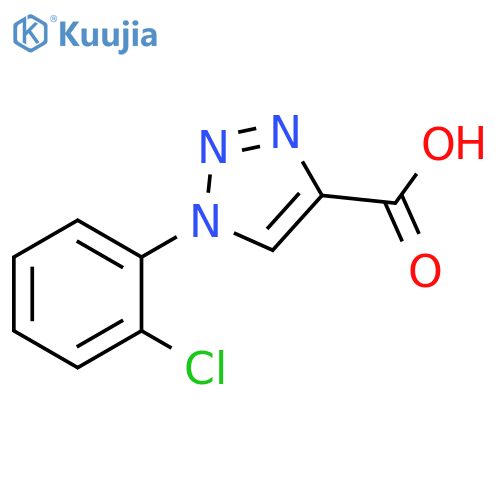 1-(2-chlorophenyl)-1H-1,2,3-triazole-4-carboxylic acid structure