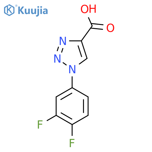 1-(3,4-Difluorophenyl)-1H-1,2,3-triazole-4-carboxylic acid structure
