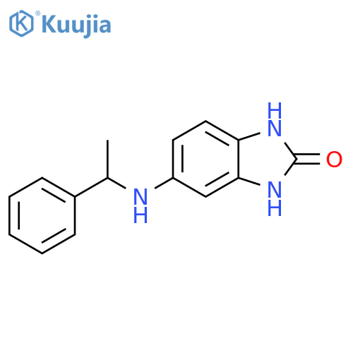 5-(1-phenylethyl)amino-2,3-dihydro-1H-1,3-benzodiazol-2-one structure