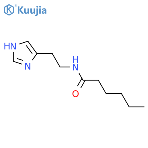 Hexanamide, N-[2-(1H-imidazol-4-yl)ethyl]- structure