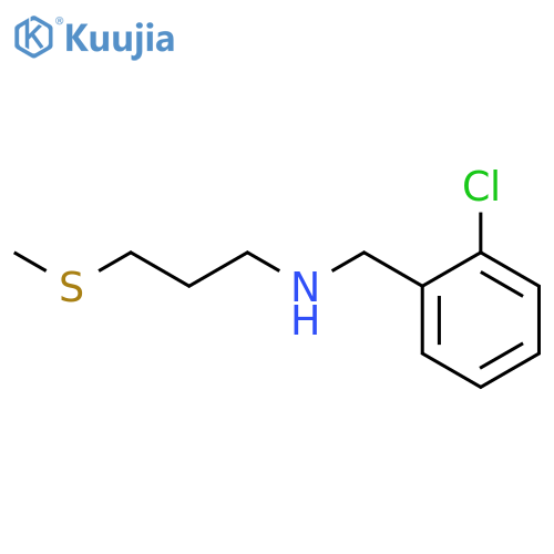 (2-chlorophenyl)methyl3-(methylsulfanyl)propylamine structure