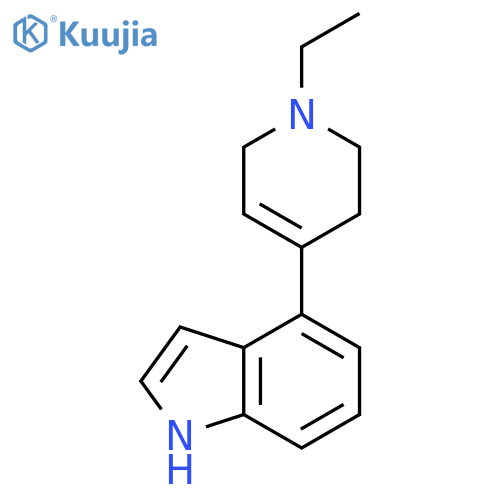 1H-Indole, 4-(1-ethyl-1,2,3,6-tetrahydro-4-pyridinyl)- structure