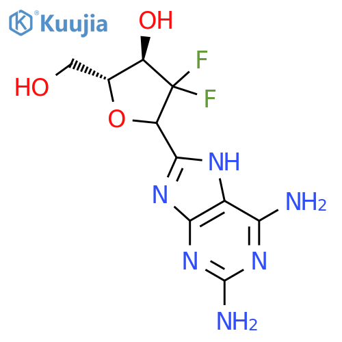 9H-Purine-2,6-diamine,9-(2-deoxy-2,2-difluoro-D-erythro-pentofuranosyl)- structure