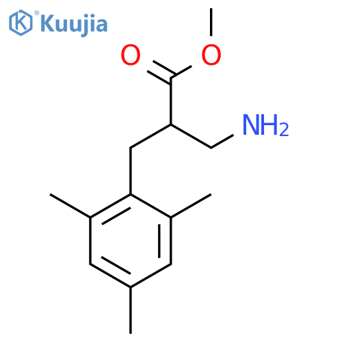 methyl 3-amino-2-(2,4,6-trimethylphenyl)methylpropanoate structure