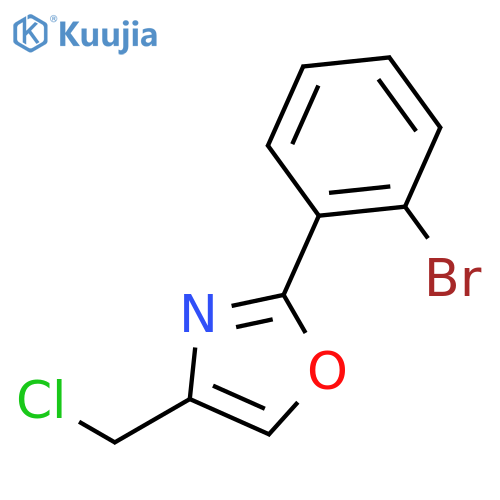 2-(2-bromophenyl)-4-(chloromethyl)-1,3-oxazole structure