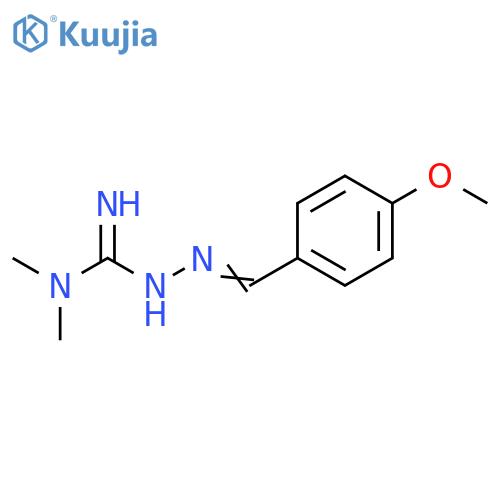 Hydrazinecarboximidamide,2-[(4-methoxyphenyl)methylene]-N,N-dimethyl- structure