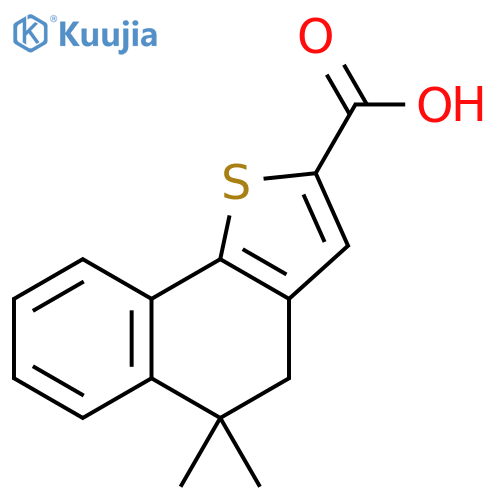 5,5-Dimethyl-4H,5H-naphtho1,2-bthiophene-2-carboxylic Acid structure
