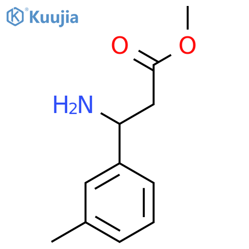 methyl 3-amino-3-(3-methylphenyl)propanoate structure