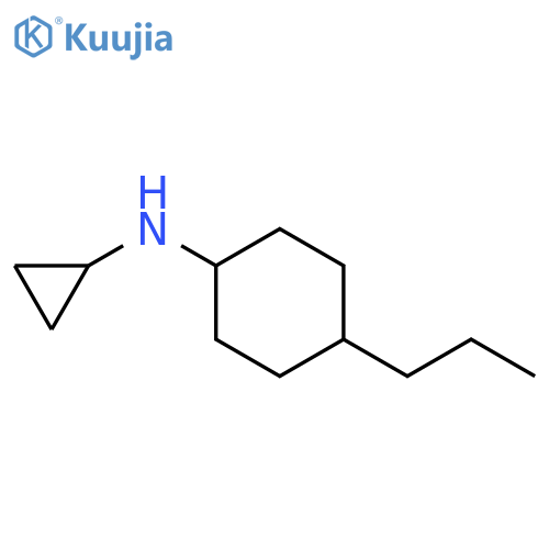N-cyclopropyl-4-propylcyclohexan-1-amine structure