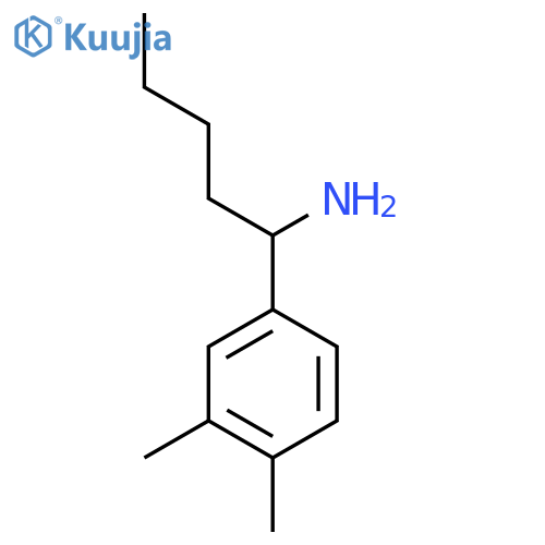 1-(3,4-Dimethylphenyl)pentylamine structure