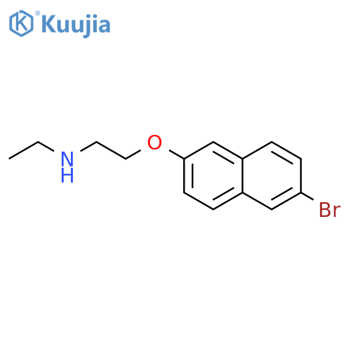 Ethanamine, 2-[(6-bromo-2-naphthalenyl)oxy]-N-ethyl- structure