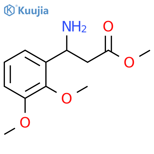 methyl 3-amino-3-(2,3-dimethoxyphenyl)propanoate structure