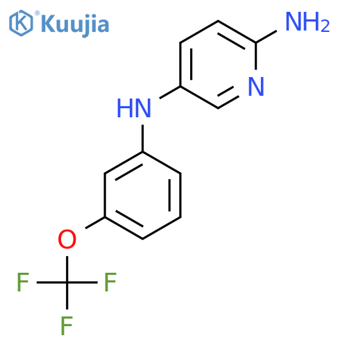 N5-3-(trifluoromethoxy)phenylpyridine-2,5-diamine structure