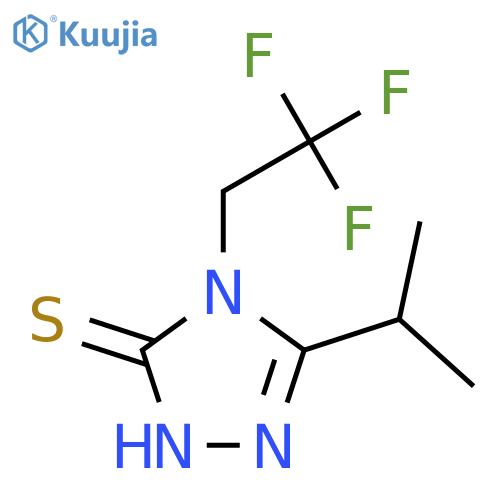 5-(Propan-2-yl)-4-(2,2,2-trifluoroethyl)-4h-1,2,4-triazole-3-thiol structure