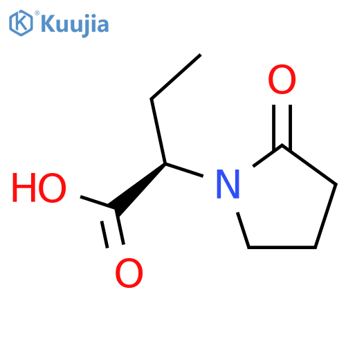 (2R)-2-(2-oxopyrrolidin-1-yl)butanoic acid structure