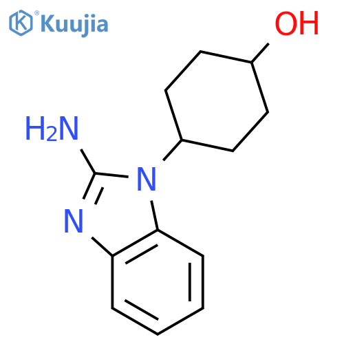 Cyclohexanol, 4-(2-amino-1H-benzimidazol-1-yl)- structure