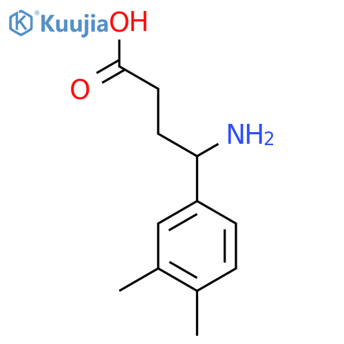 4-amino-4-(3,4-dimethylphenyl)butanoic acid structure