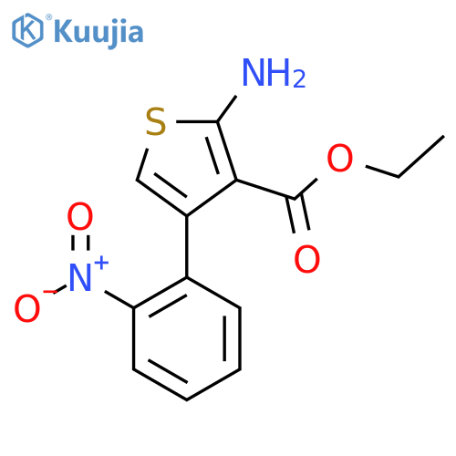 Ethyl 2-amino-4-(2-nitrophenyl)thiophene-3-carboxylate structure
