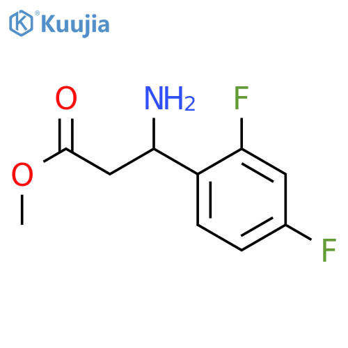 methyl 3-amino-3-(2,4-difluorophenyl)propanoate structure