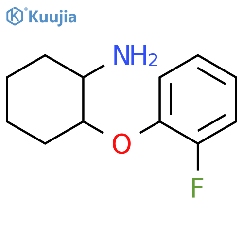 2-(2-fluorophenoxy)cyclohexan-1-amine structure