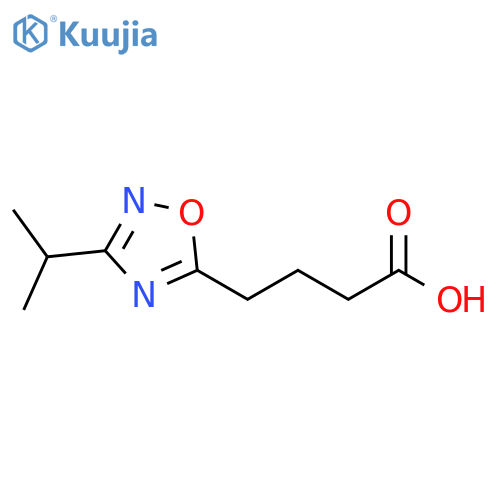 4-3-(Propan-2-yl)-1,2,4-oxadiazol-5-ylbutanoic Acid structure