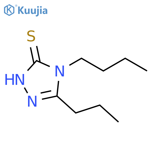 3H-1,2,4-Triazole-3-thione, 4-butyl-2,4-dihydro-5-propyl- structure