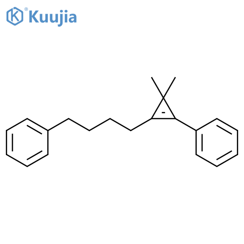 Benzene, [3,3-dimethyl-2-(4-phenylbutyl)-1-cyclopropen-1-yl]- structure