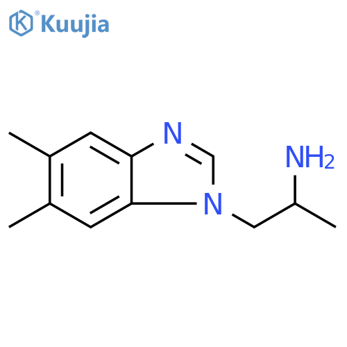 1-(5,6-dimethyl-1H-1,3-benzodiazol-1-yl)propan-2-amine structure