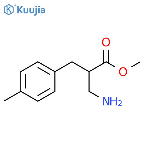 methyl 3-amino-2-(4-methylphenyl)methylpropanoate structure