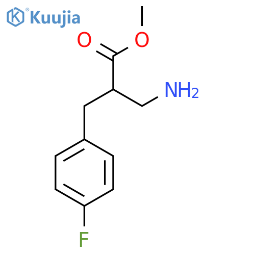 Methyl 3-amino-2-[(4-fluorophenyl)methyl]propanoate structure
