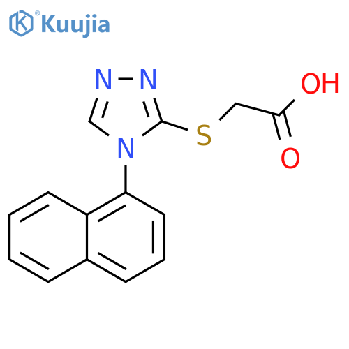 2-4-(1-Naphthalenyl)-4H-1,2,4-triazol-3-ylthio-acetic Acid structure