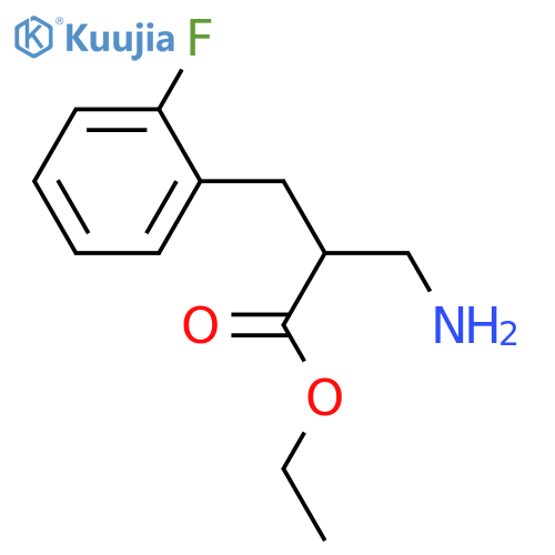 ethyl 3-amino-2-(2-fluorophenyl)methylpropanoate structure