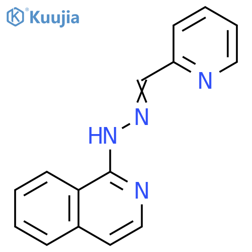 2-Pyridinecarboxaldehyde, 1-isoquinolinylhydrazone structure
