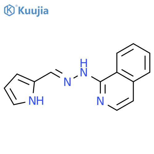 1H-Pyrrole-2-carboxaldehyde, 1-isoquinolinylhydrazone structure