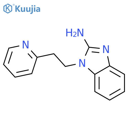 1-2-(Pyridin-2-yl)ethyl-1H-1,3-benzodiazol-2-amine structure