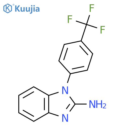 1-[4-(Trifluoromethyl)phenyl]benzimidazol-2-amine structure