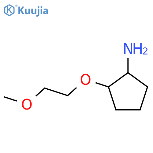 2-(2-methoxyethoxy)cyclopentan-1-amine structure