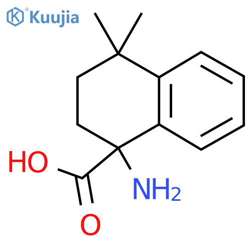 1-Amino-4,4-dimethyl-1,2,3,4-tetrahydronaphthalene-1-carboxylic acid structure
