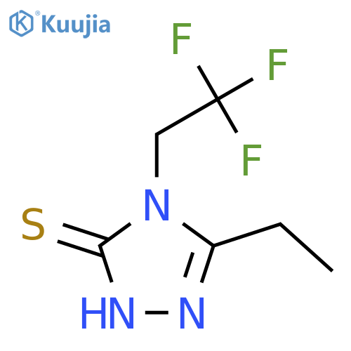 3H-1,2,4-Triazole-3-thione, 5-ethyl-2,4-dihydro-4-(2,2,2-trifluoroethyl)- structure