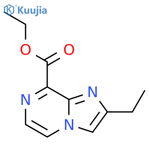 2-ethyl-Imidazo[1,2-a]pyrazine-8-carboxylic acid ethyl ester structure