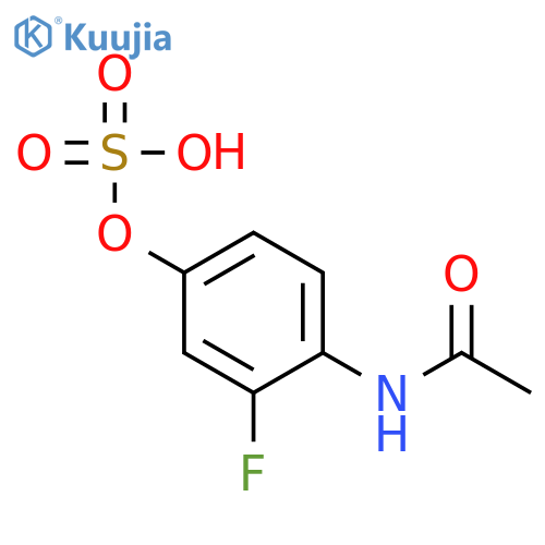 Acetamide,N-[2-fluoro-4-(sulfooxy)phenyl]- structure