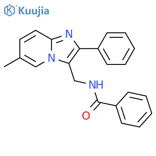 Benzamide, N-[(6-methyl-2-phenylimidazo[1,2-a]pyridin-3-yl)methyl]- structure